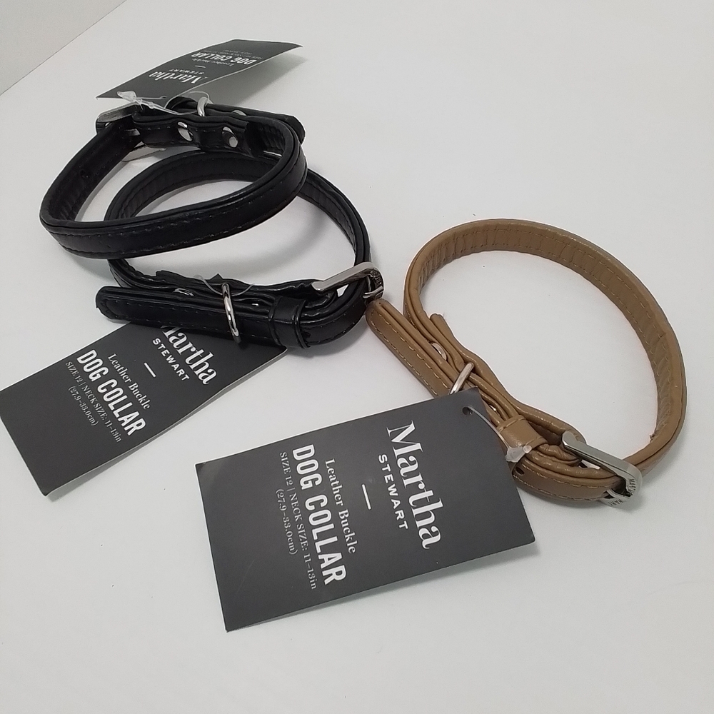 NWT Martha Stewart Buckle Dog Collar Sz XS